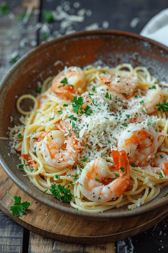 garlic butter shrimp pasta recipe
