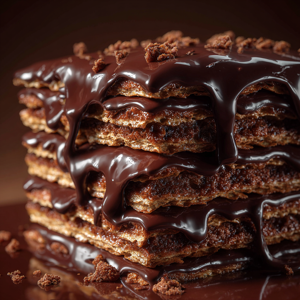 chocolate biscuit cake recipe no bake easy dessert with chocolate and biscuits