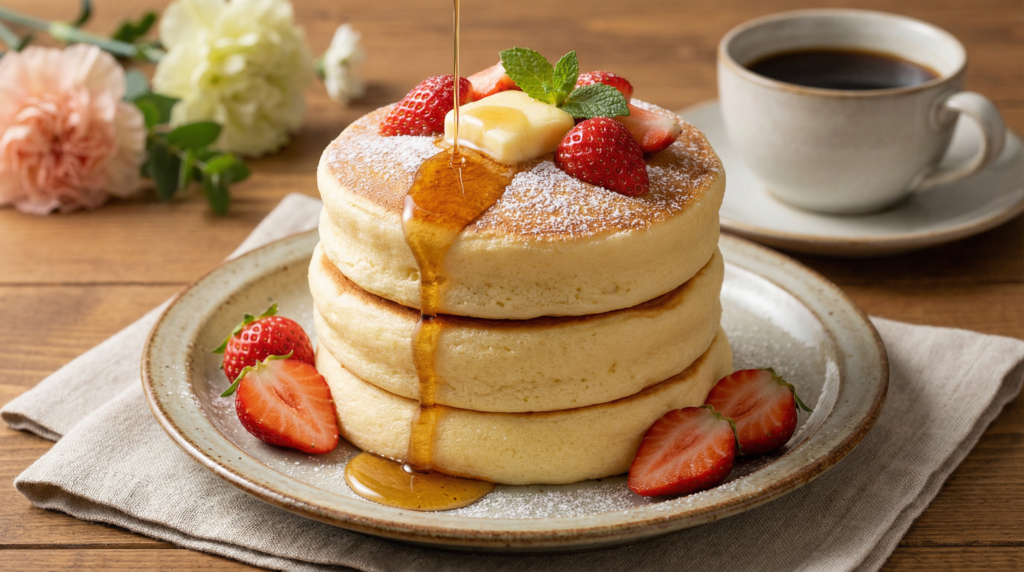 fluffy japanese pancakes thick and soft